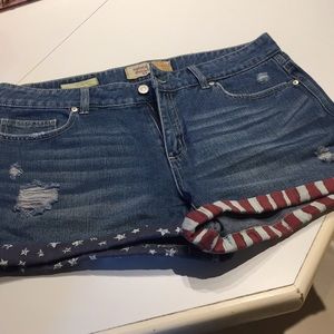 Red, white & blue shorts